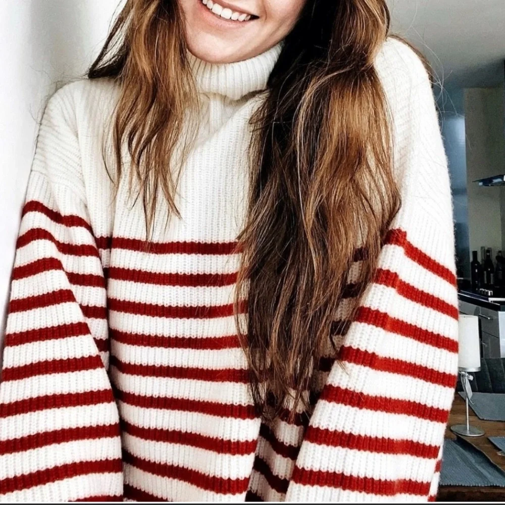 ZARA 💯 wool striped sweater - Picture 2 of 9